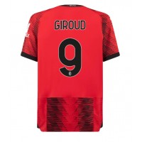 AC Milan Olivier Giroud #9 Domáci futbalový dres 2023-24 Krátky Rukáv